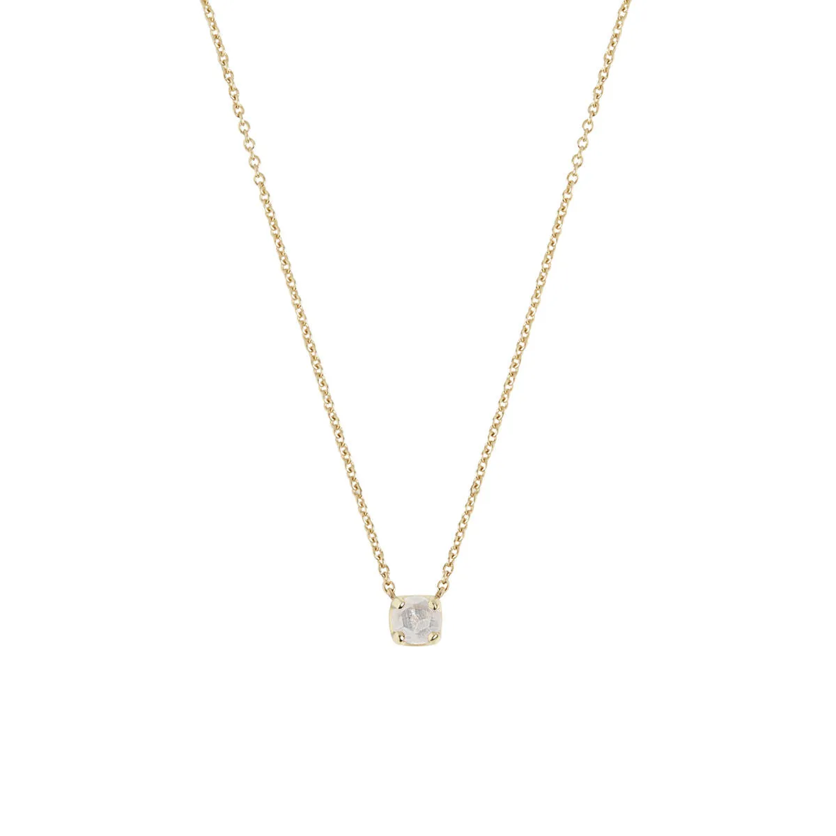 10K Gold Necklace w. Moonstone