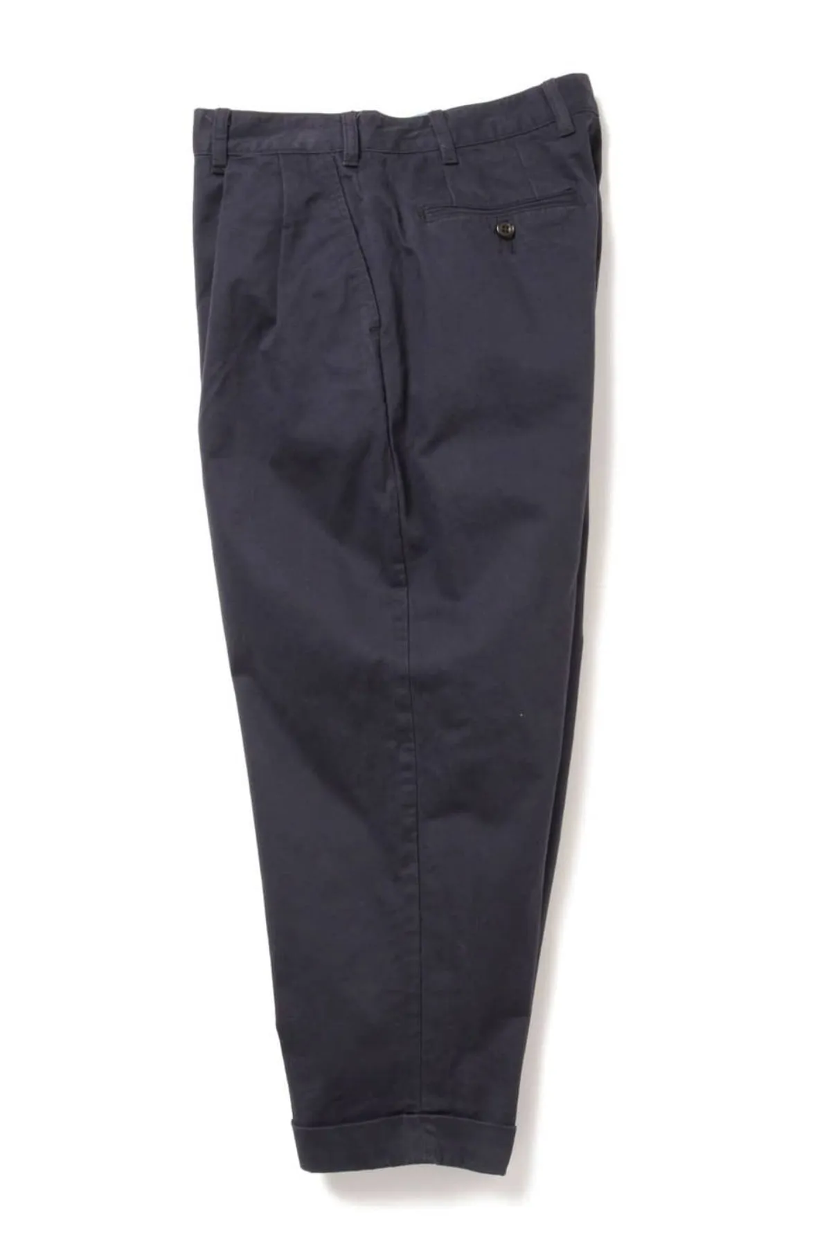 2 Pleats Twill Pant Navy