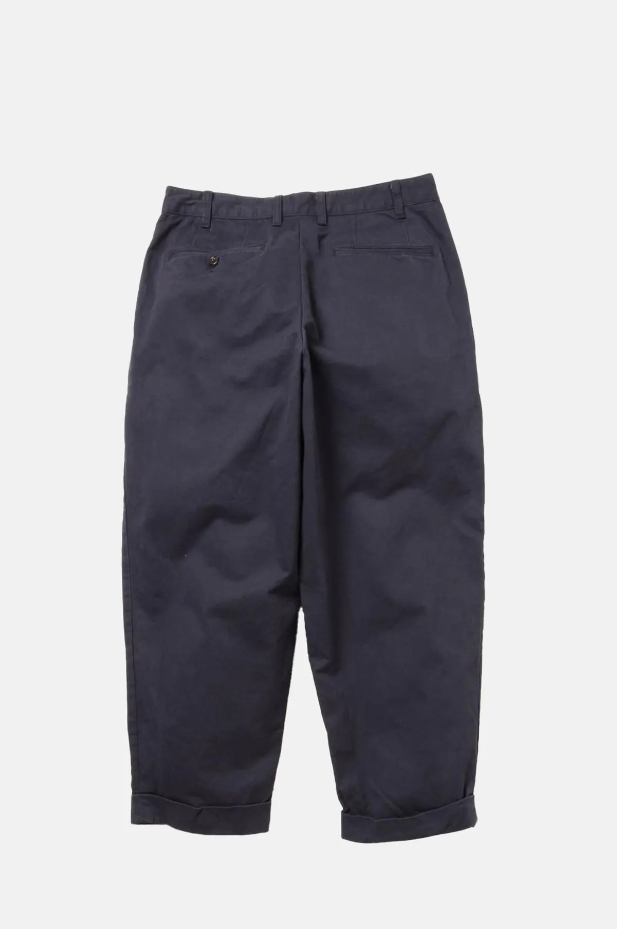 2 Pleats Twill Pant Navy