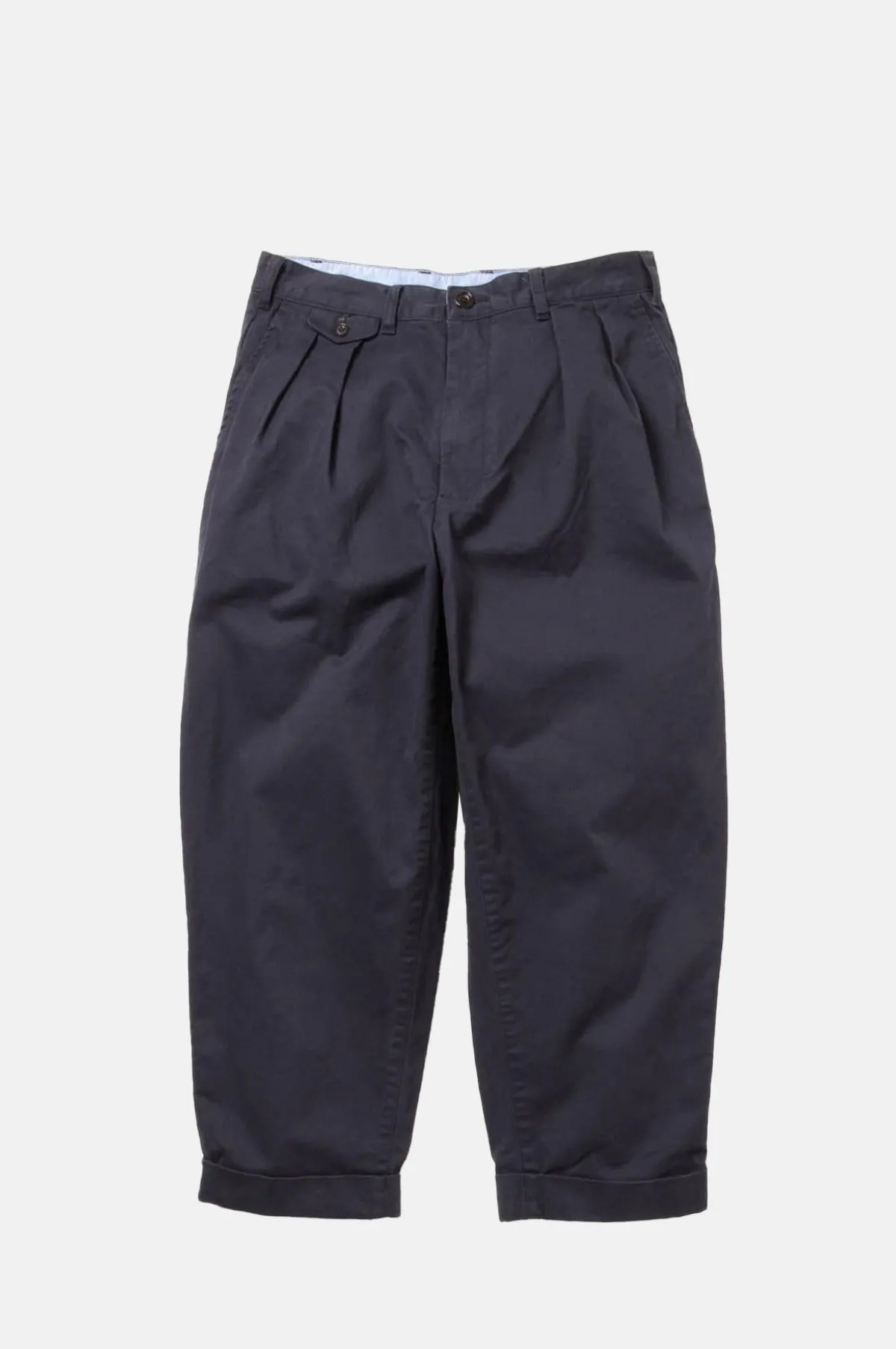 2 Pleats Twill Pant Navy