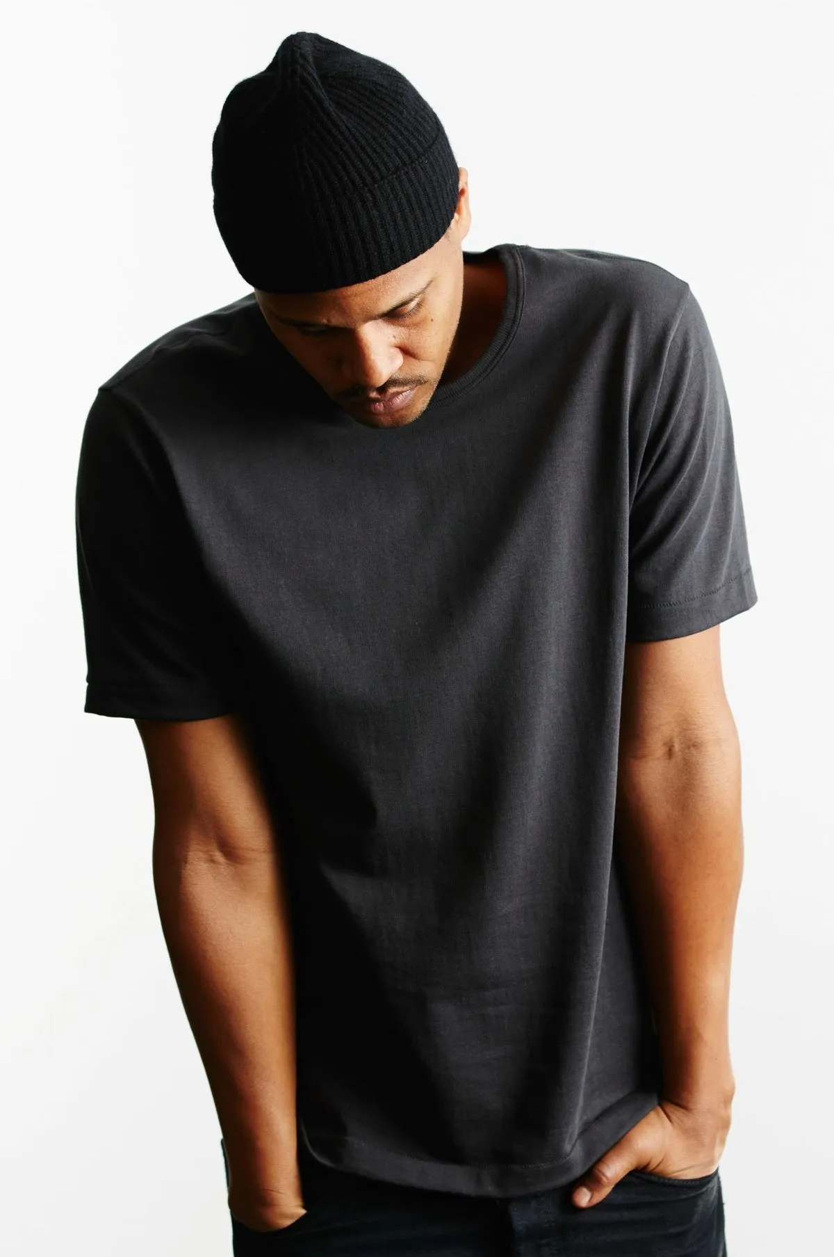 215 Loopwheel T-Shirt 8.6oz Charcoal