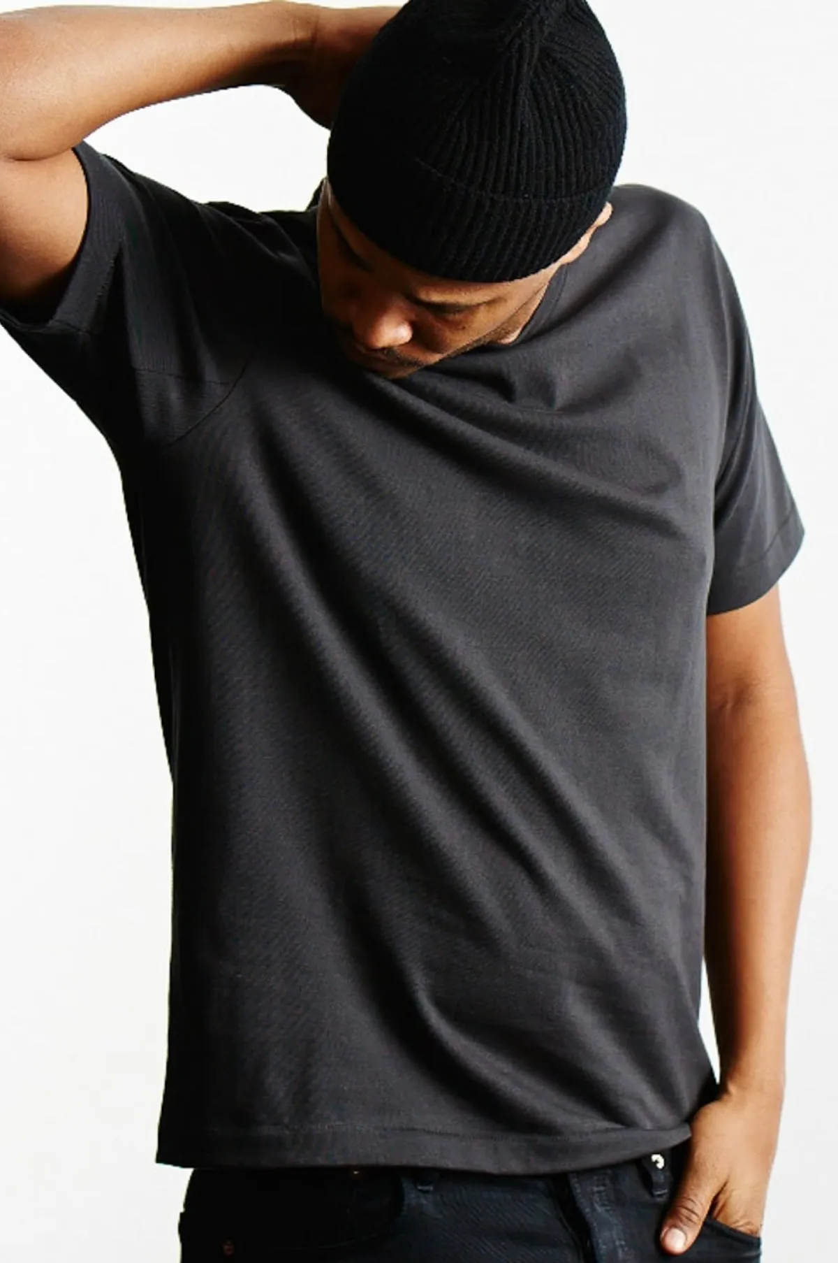 215 Loopwheel T-Shirt 8.6oz Charcoal