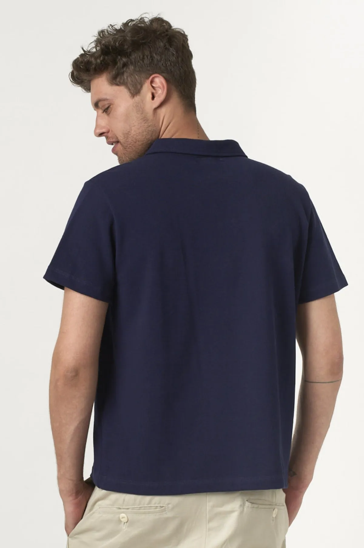 2PKPL Pocket Polo Shirt Ink Blue