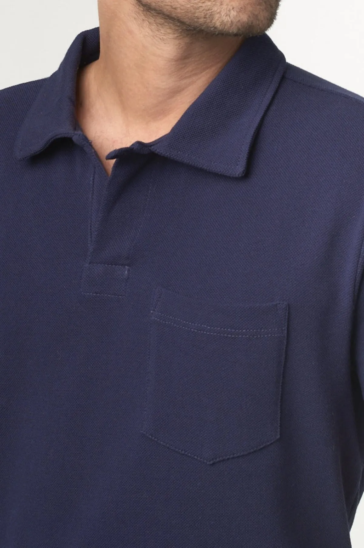 2PKPL Pocket Polo Shirt Ink Blue