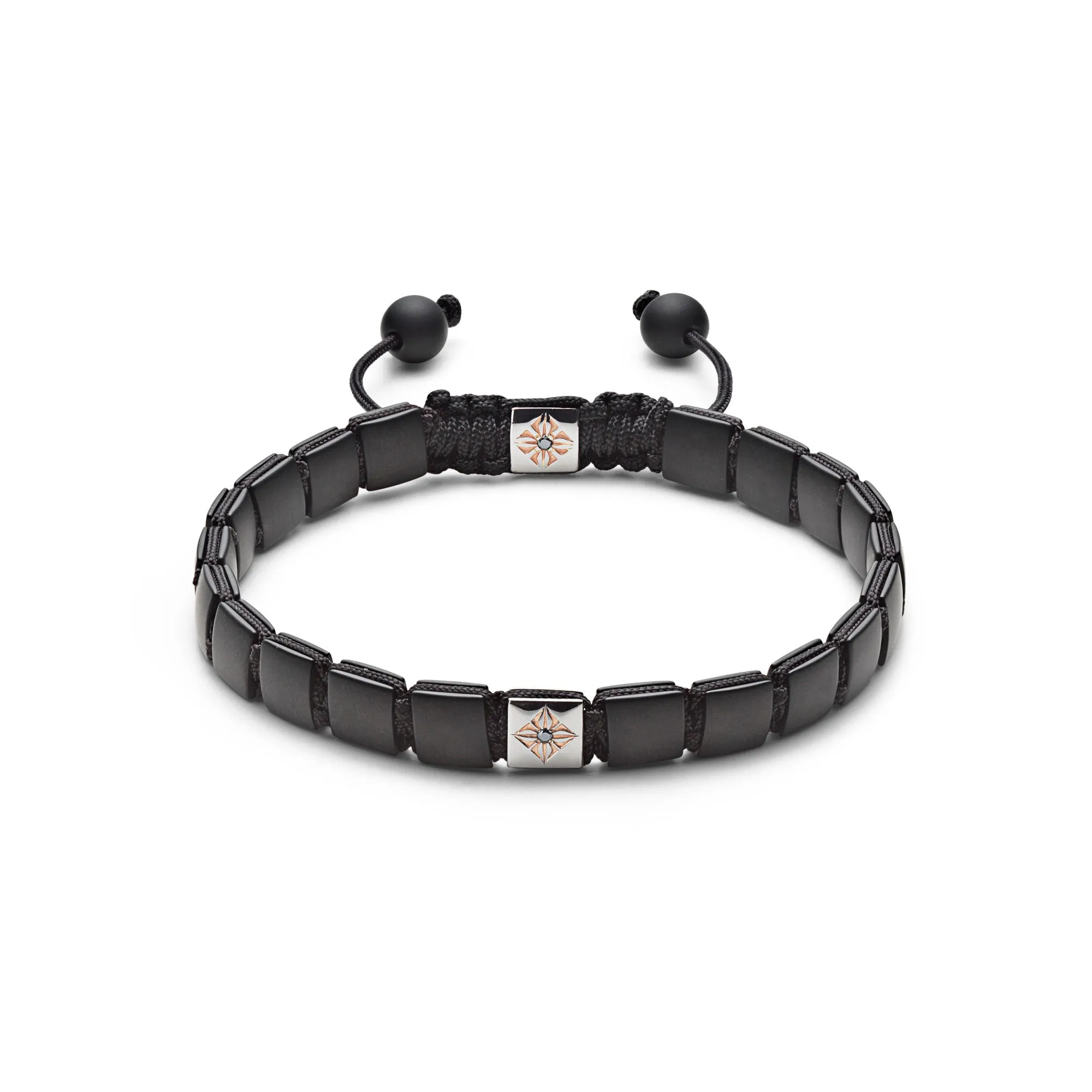 6mm Lock 18K Rosegold Bracelet w. Diamond