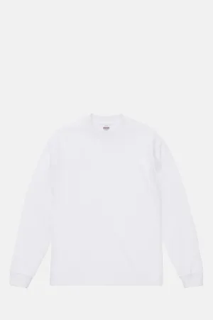 7.1OZ Open-End Rugged Long Sleeve T-Shirt White