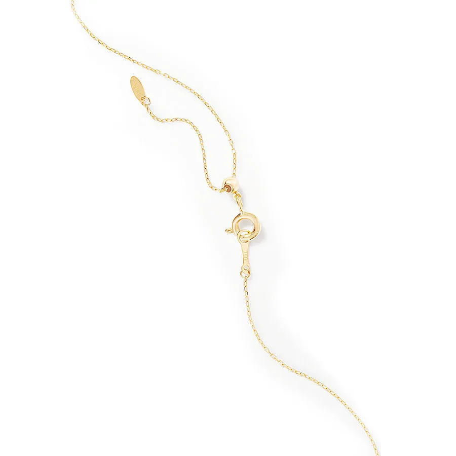 9 Medallion 18K Gold Necklace w. Diamonds