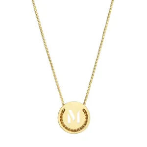 ABC's - M 18K Gold Plated Necklace