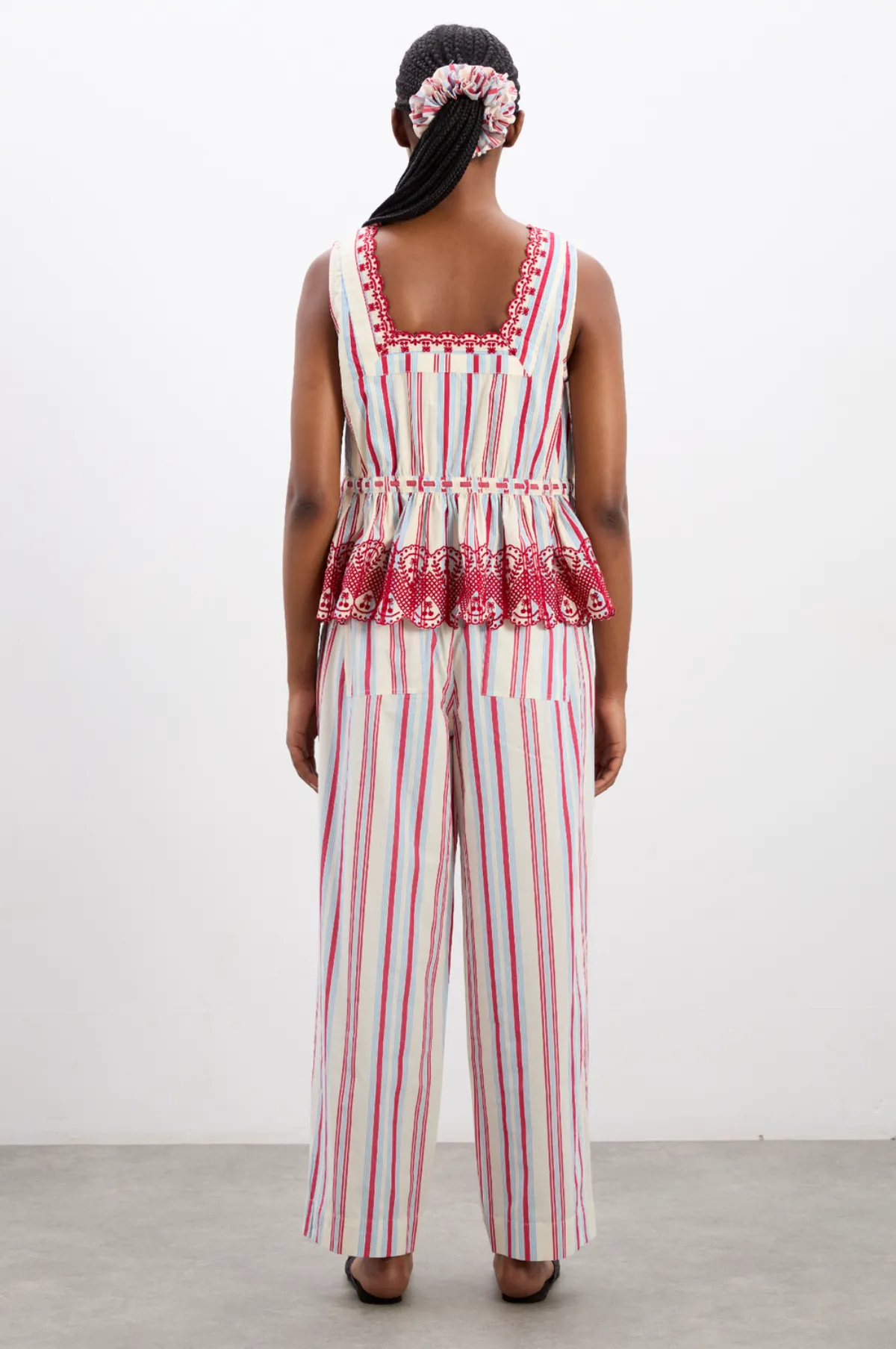 Amaya Blouse Butter Cherry Stripe Multi