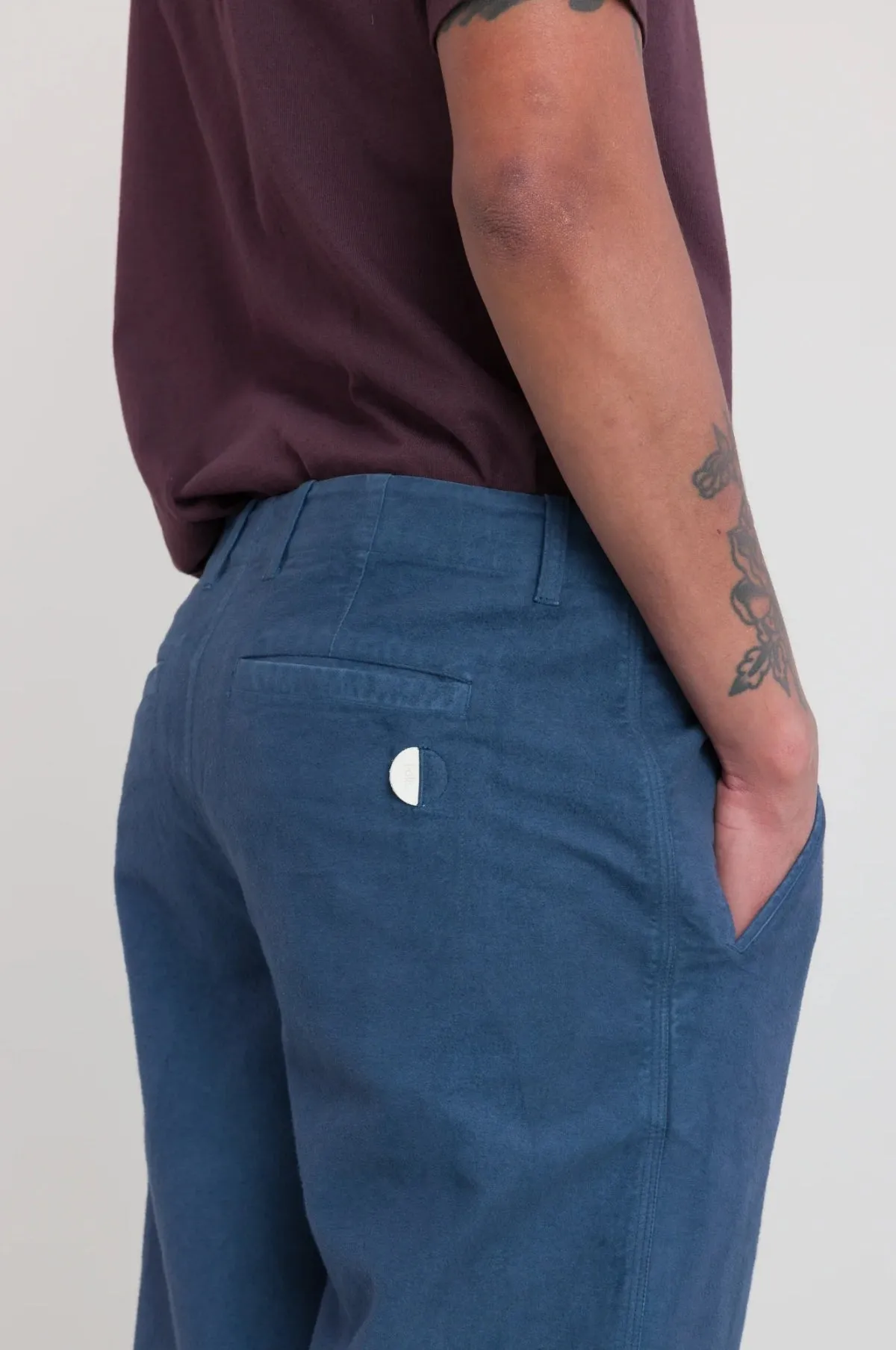 Assembly Pant Steel Blue Moleskin