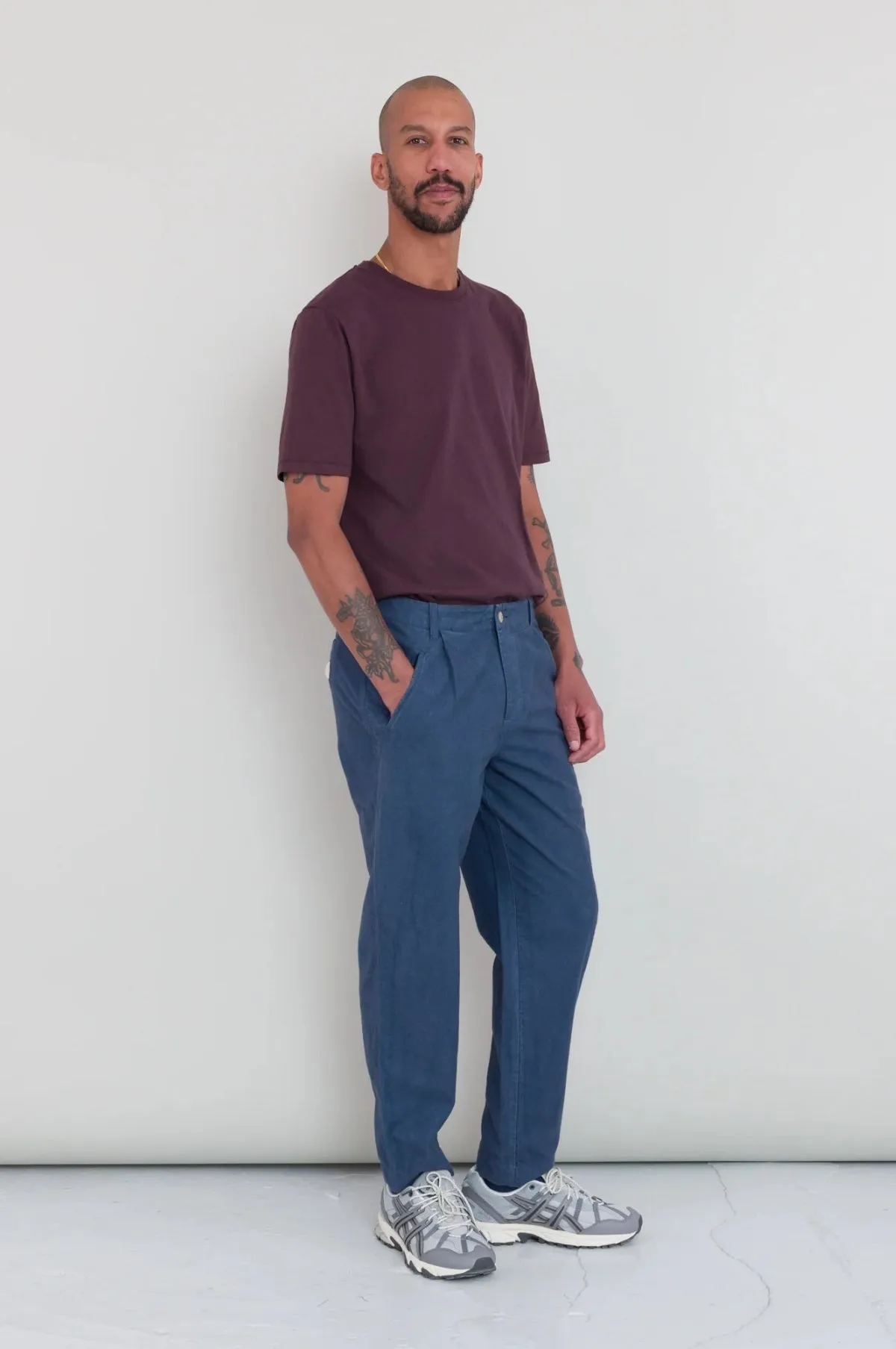 Assembly Pant Steel Blue Moleskin