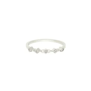 Athena 18K White Gold Ring w. Diamonds