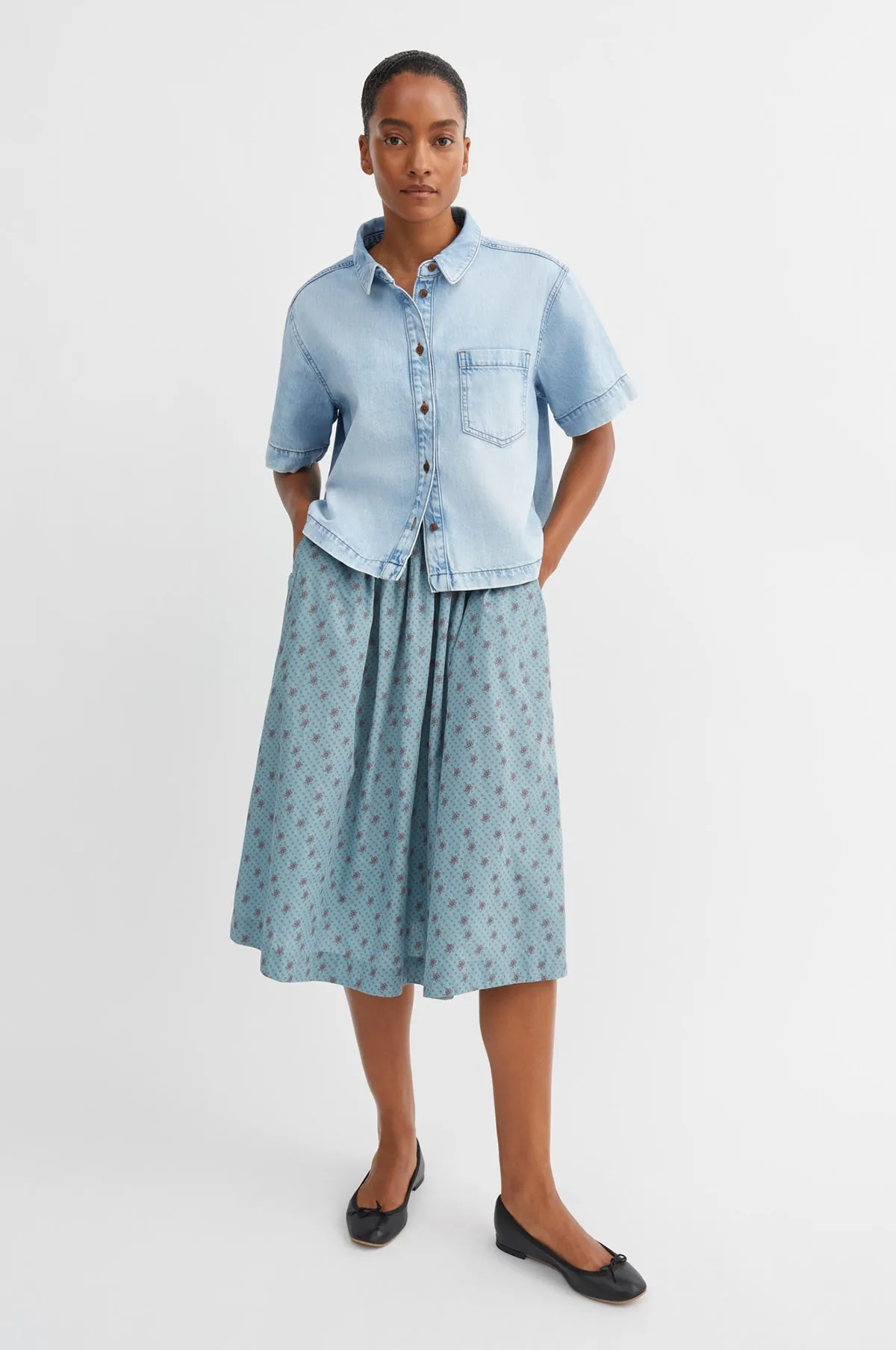 Augusta Shirt Worn Light Blue