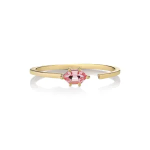 Avama Tol 18K Gold Ring w. Sapphire