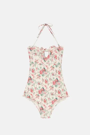 Bayo Bathing Suit Cream Rosa Festa