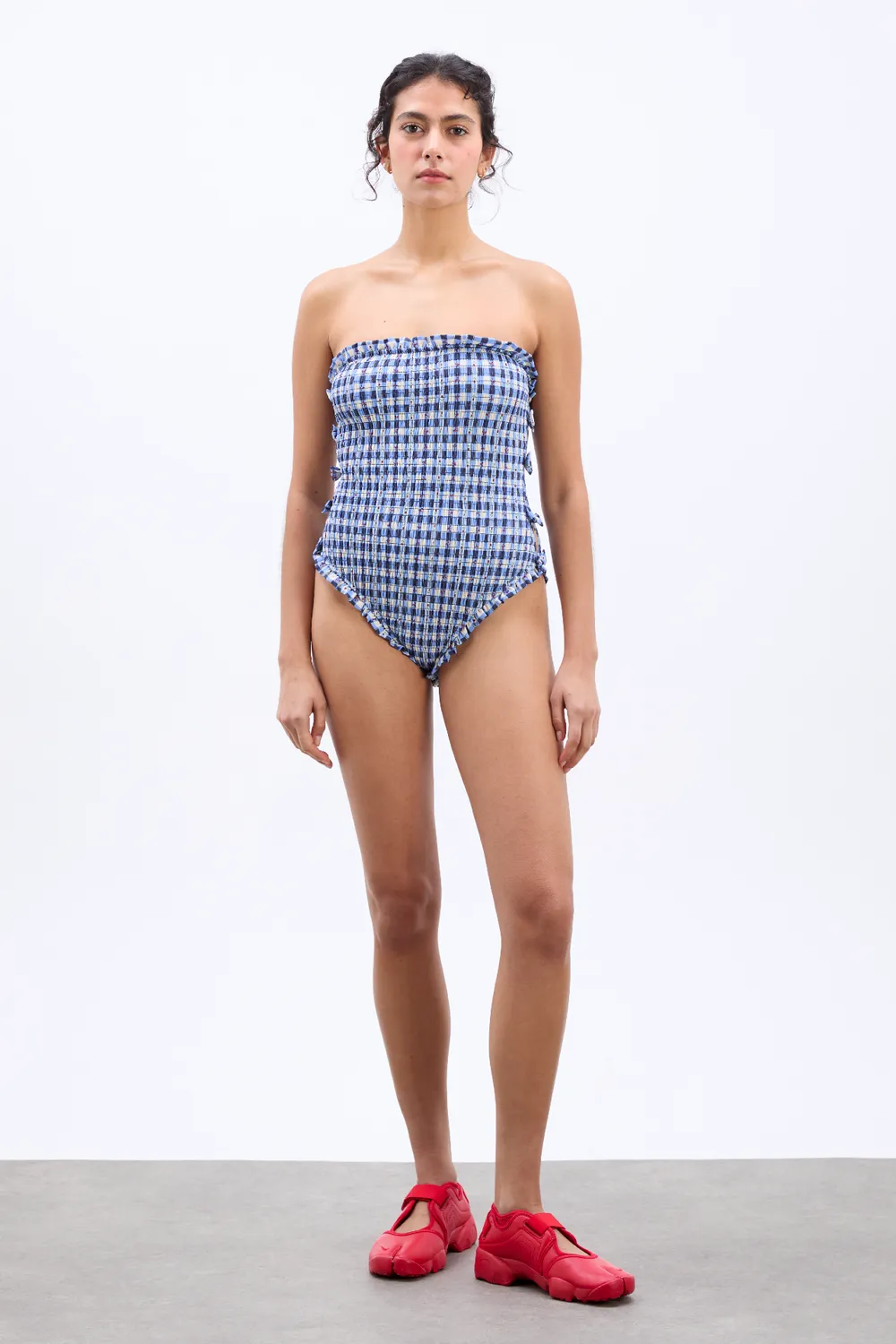 Betty Swimsuit Blue Margot Gingham Navy