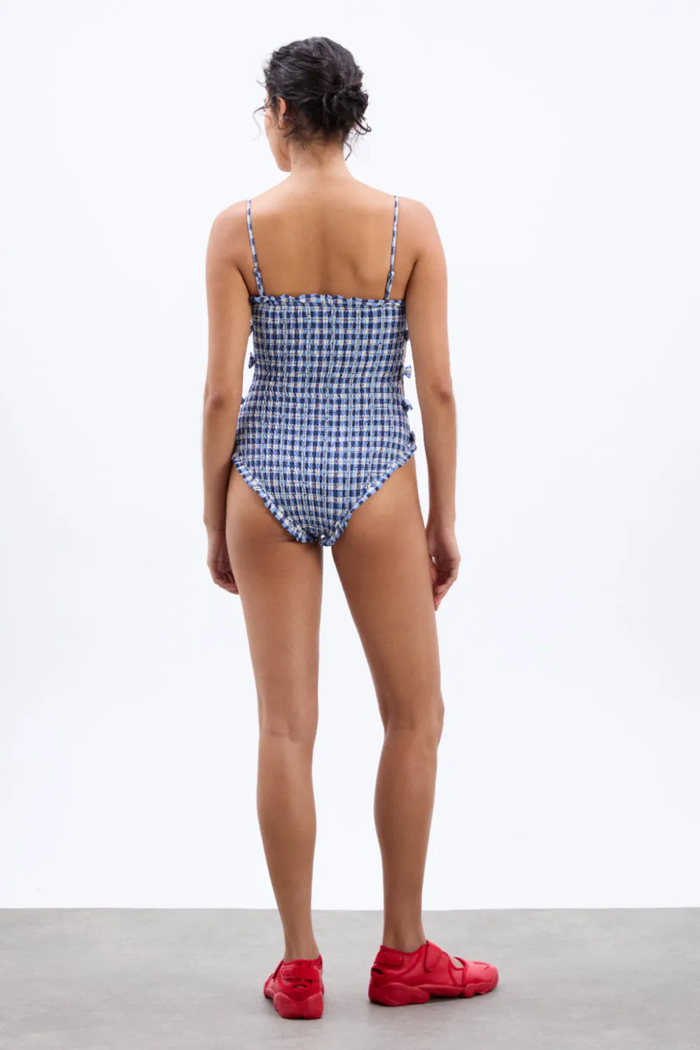 Betty Swimsuit Blue Margot Gingham Navy