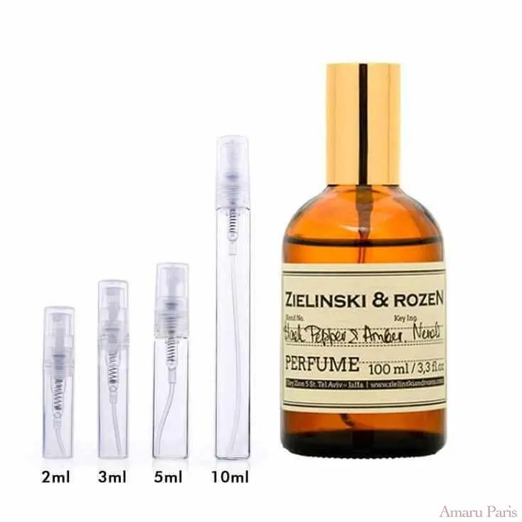 Black Pepper &amp; Amber, Neroli Zielinski &amp; Rozen for women and men Decant Samples