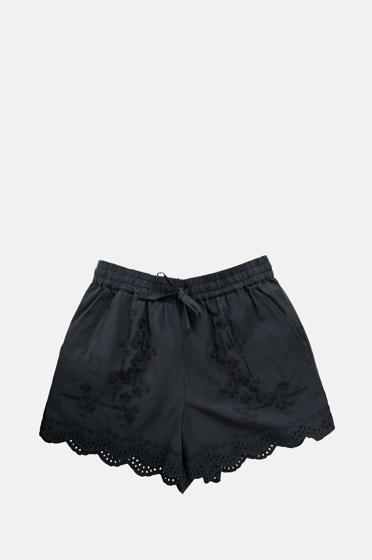 Blondey Shorts Black Embroidery