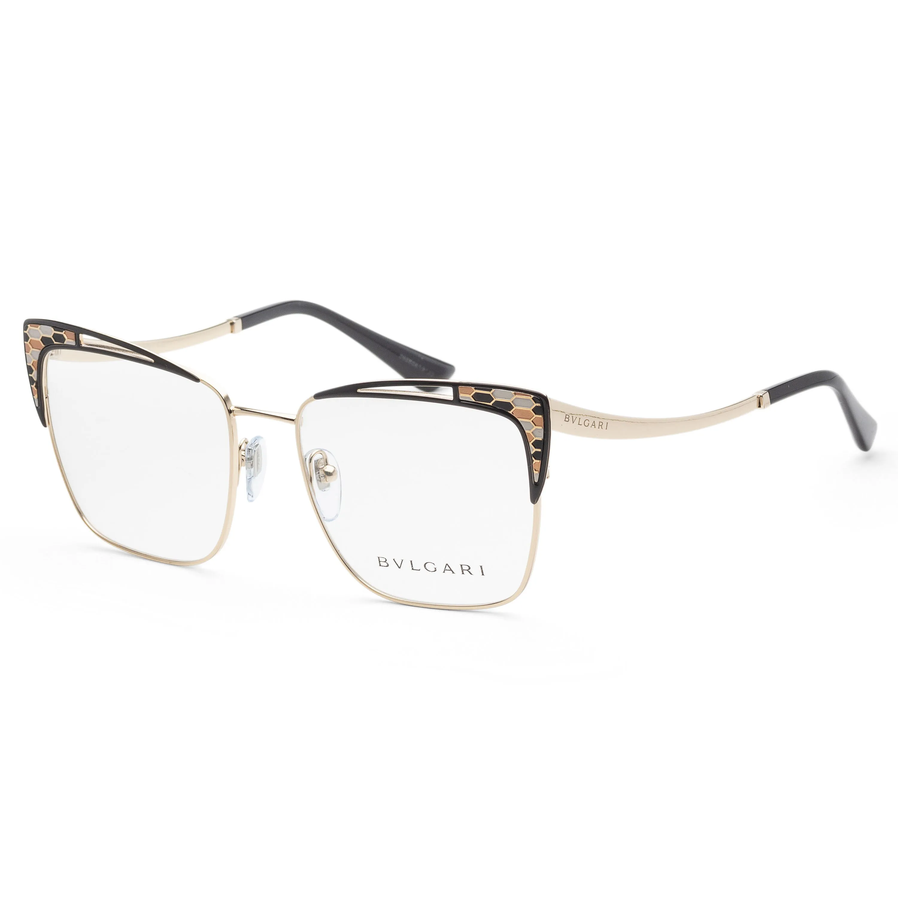 Bulgari Women's 54 mm Pale Gold and Black Opticals
