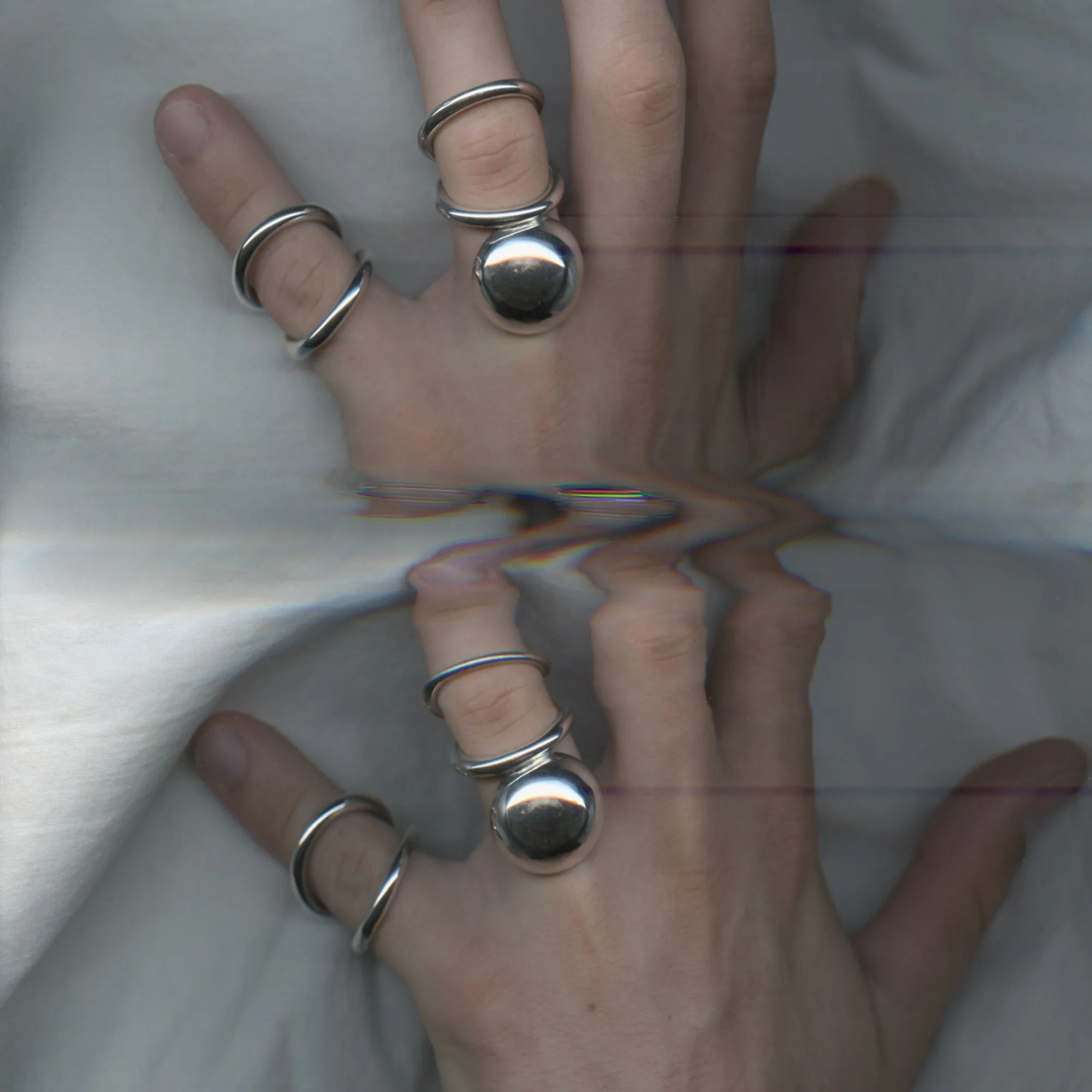 Bulky Viper Ring Silver