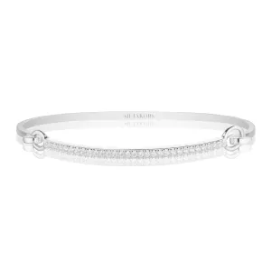 Capizzi Silver Bangle w. Zirconias