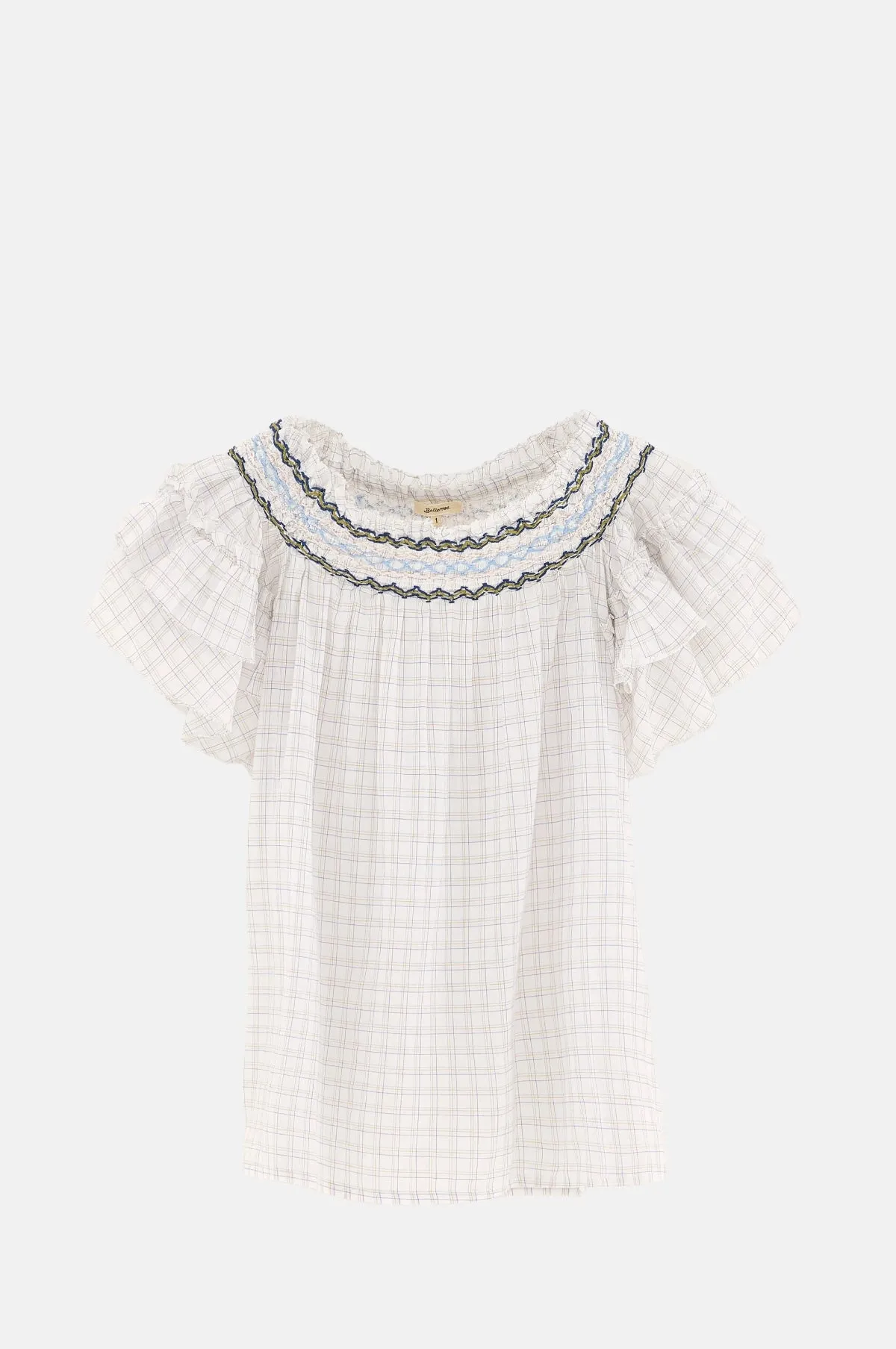 Cathy Blouse Check B