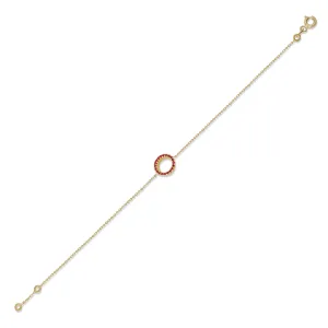 Claire 18K Gold Bracelet w. Rubies