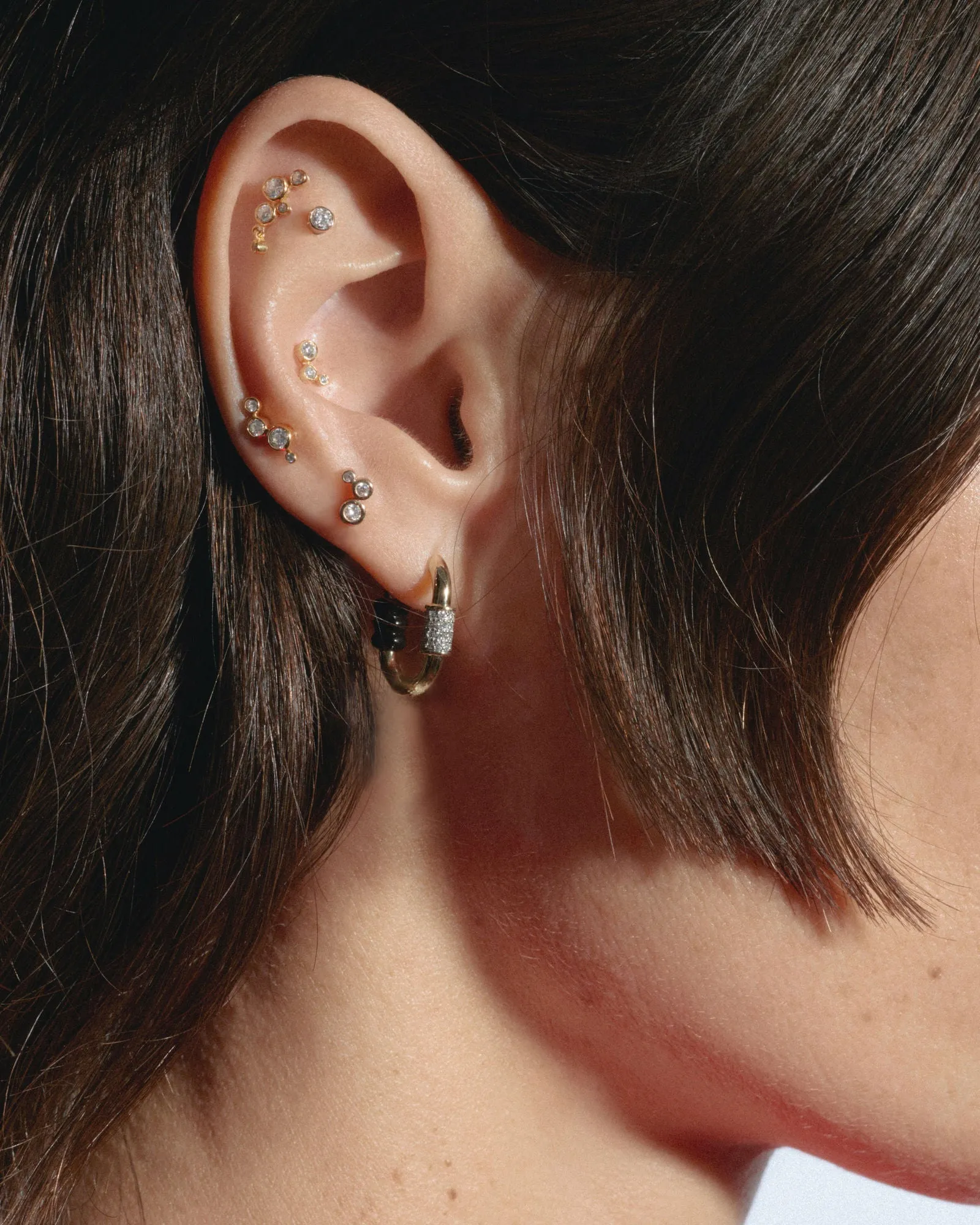 Coco 14K Gold Stud w. Lab-Grown Diamonds