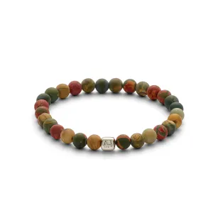 ColorUp Mauna Loa (6mm) Silver Bracelet w. Bead