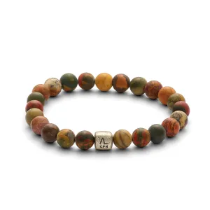 ColorUp Mauna Loa (8mm) Silver Bracelet w. Bead