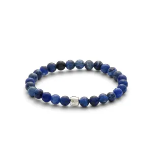 ColorUp Sodalite (6mm) Silver Bracelet