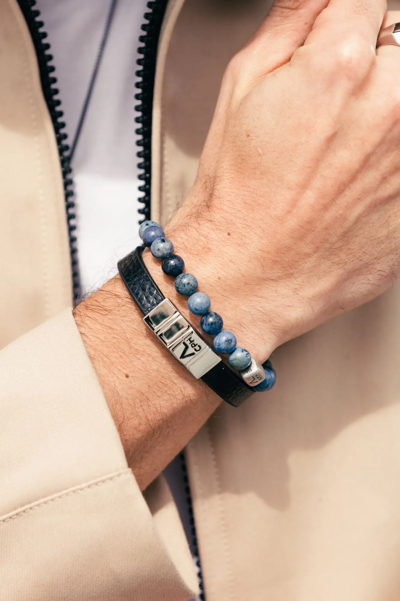 ColorUp Sodalite (6mm) Silver Bracelet
