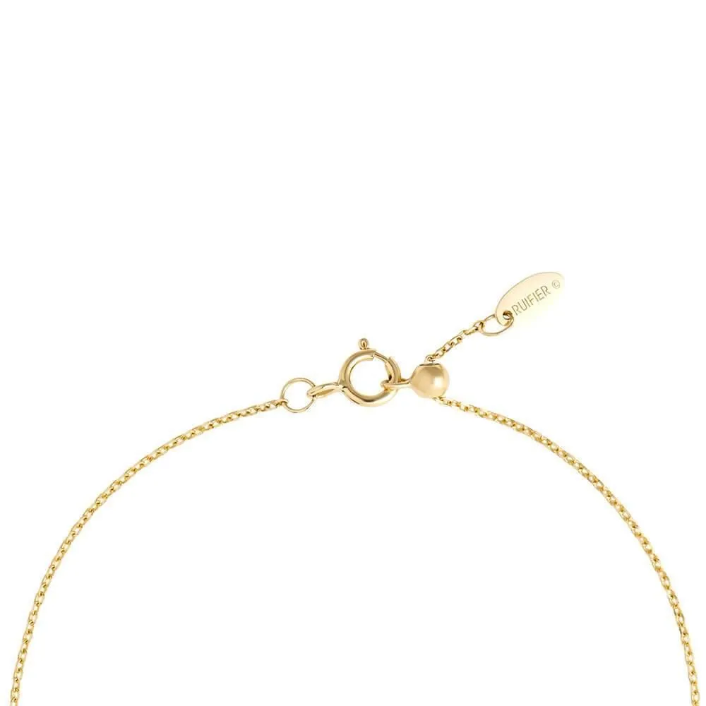 Cosmo Space Friend 18K Gold Plated Necklace w. Zirconia