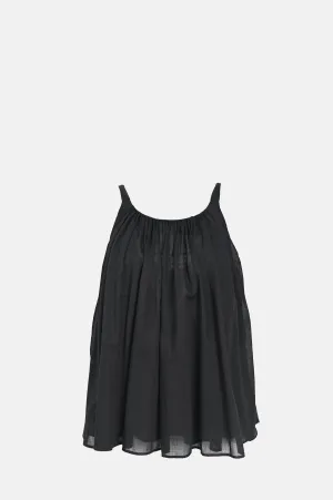 Cotton Gauze Top Black