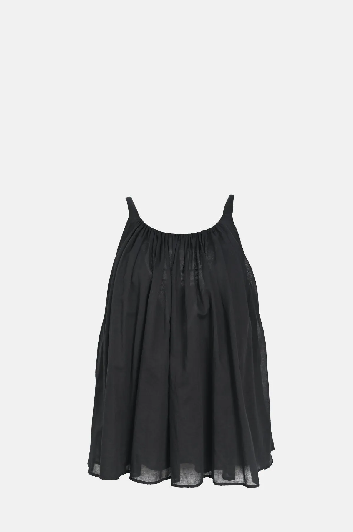 Cotton Gauze Top Black
