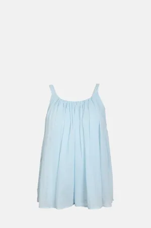 Cotton Gauze Top Ciel