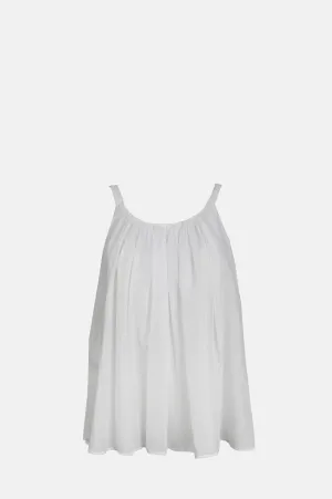 Cotton Gauze Top White