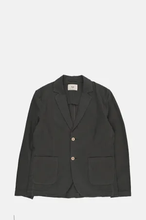 Cotton Linen Blazer Dark Sage