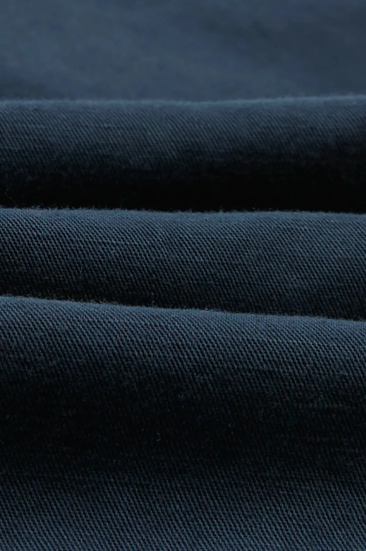 Cotton Linen One Pleat Chino Navy