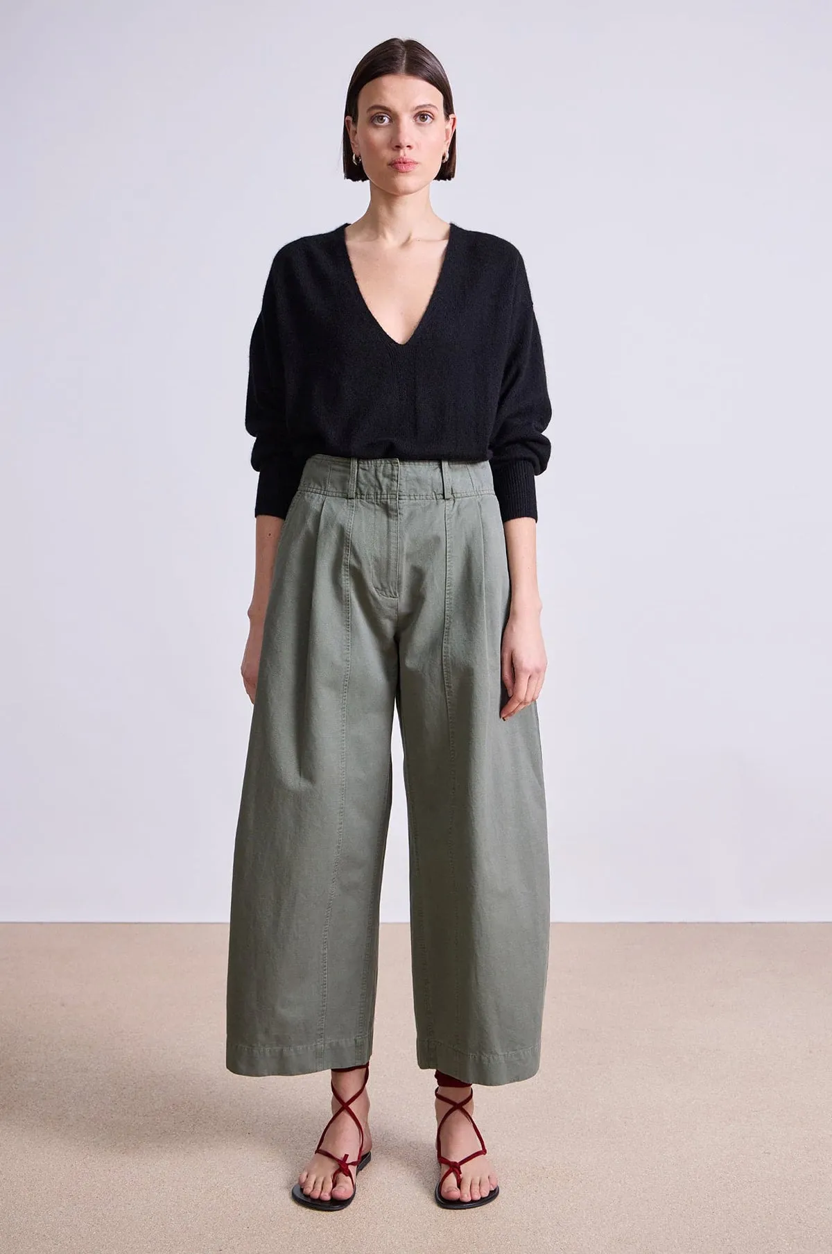 Cropped Cybil Trouser Thyme