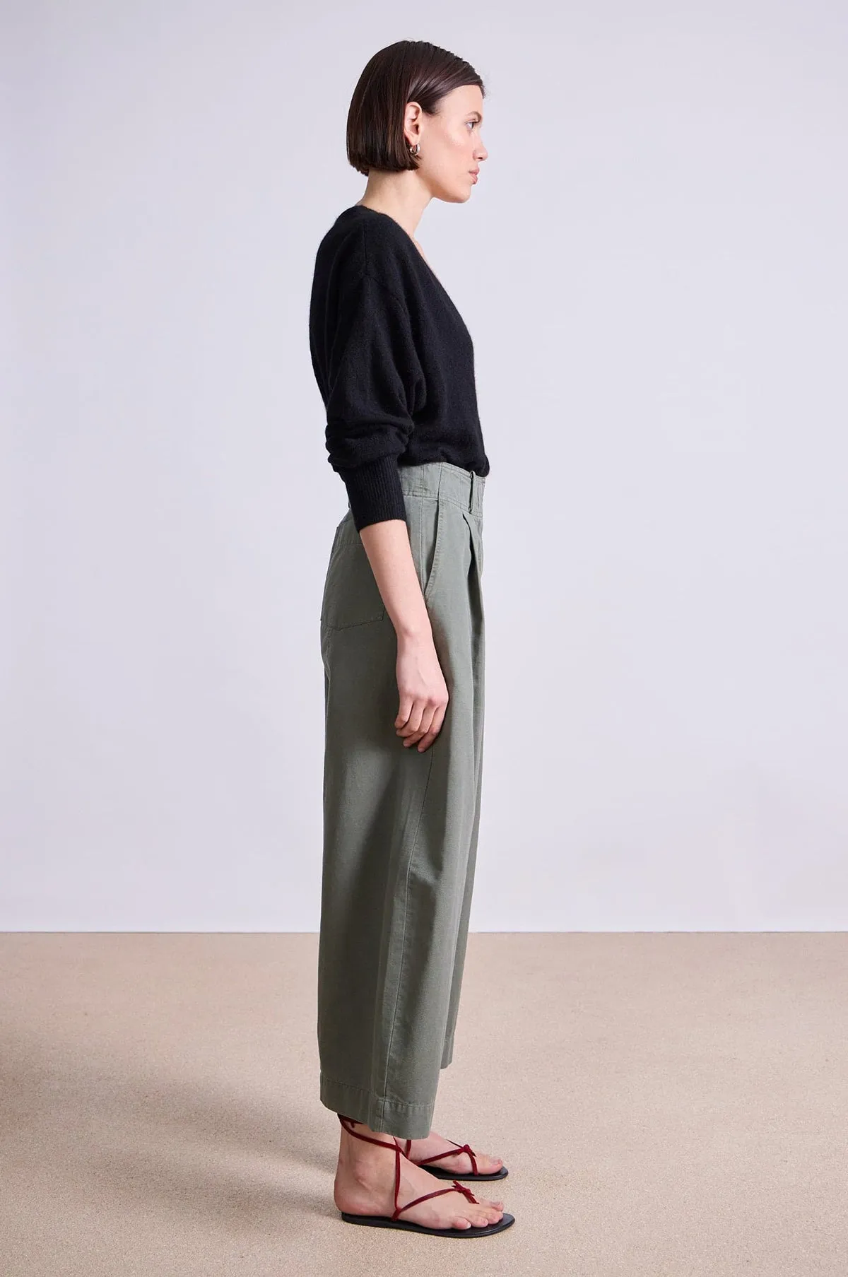 Cropped Cybil Trouser Thyme
