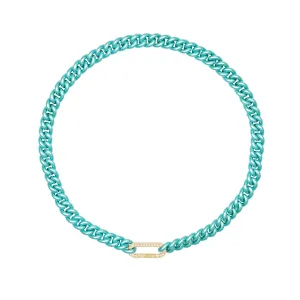 Cuban Sky 18K Gold Necklace w. Diamonds