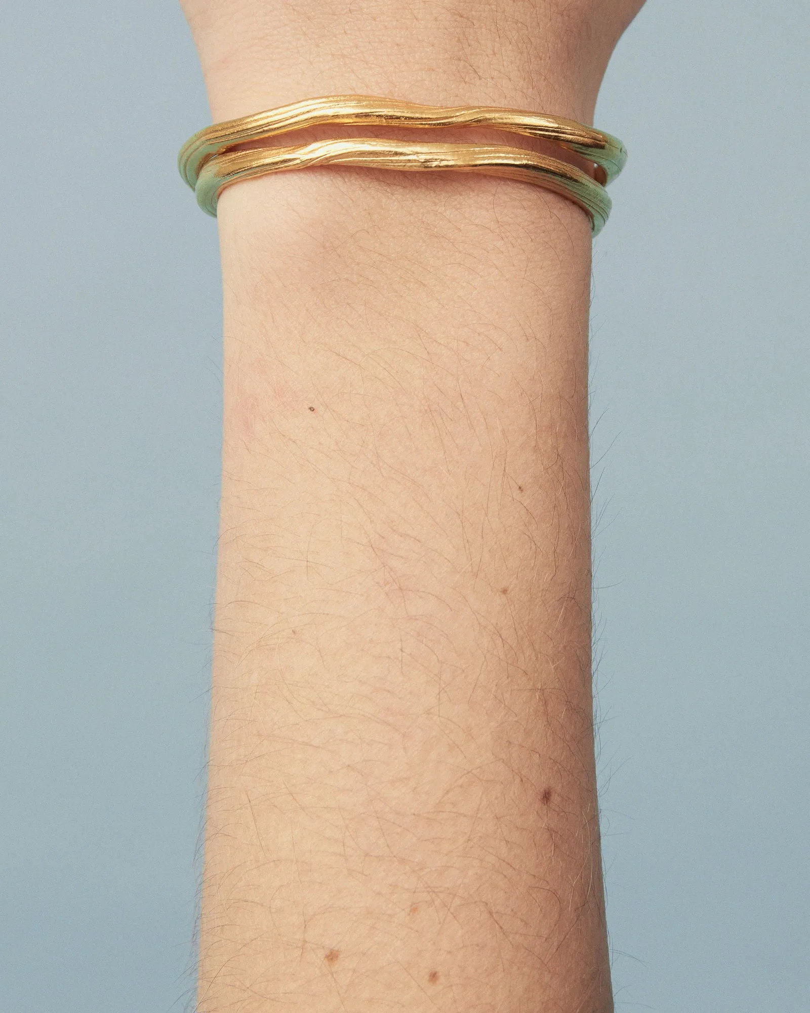 Cumaru Cuff Gold Plated Bangle