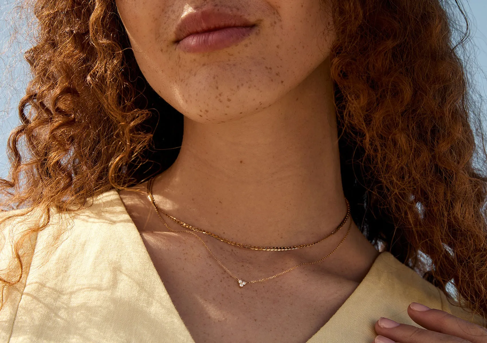 Curb Chain 14K Gold Necklace