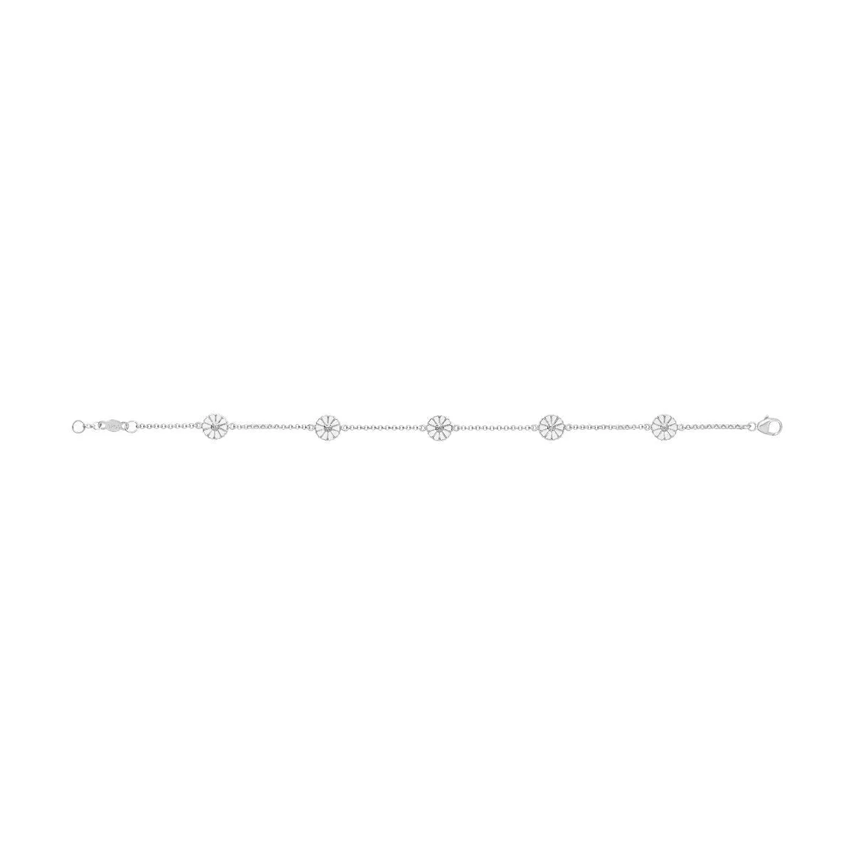 Daisy 7 mm. Silver Bracelet