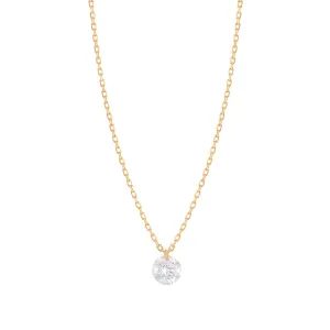 Danaé 18K Gold Necklace w. Diamond, 0.23 ct