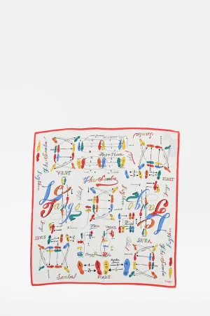 Dance Steps Bandana Red & White