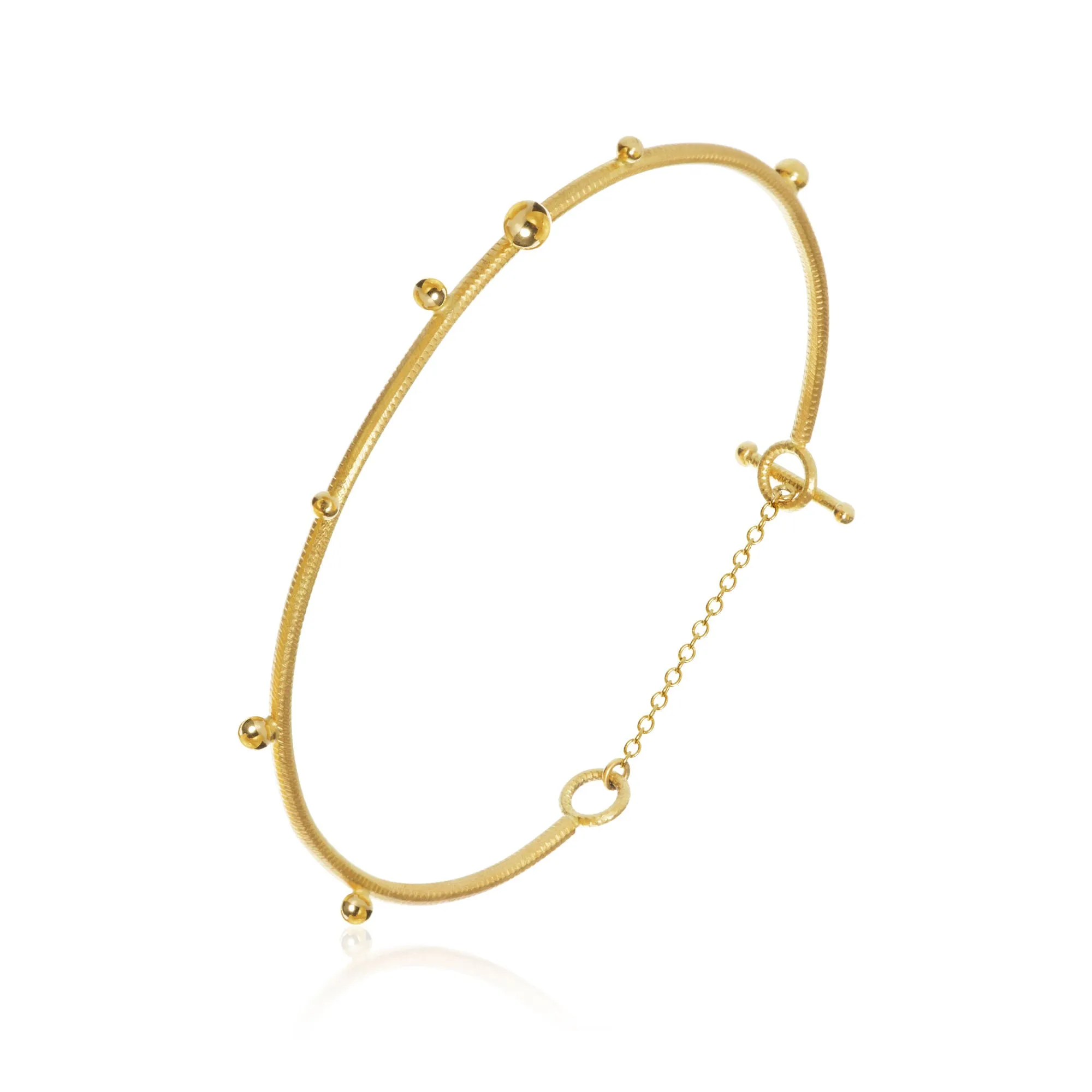 Delphis 18K Gold Bangle
