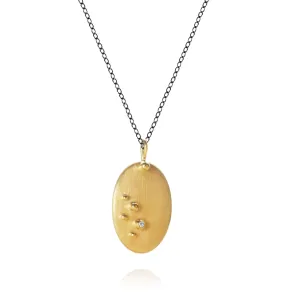 Delphis 18K Gold Necklace w. Diamond